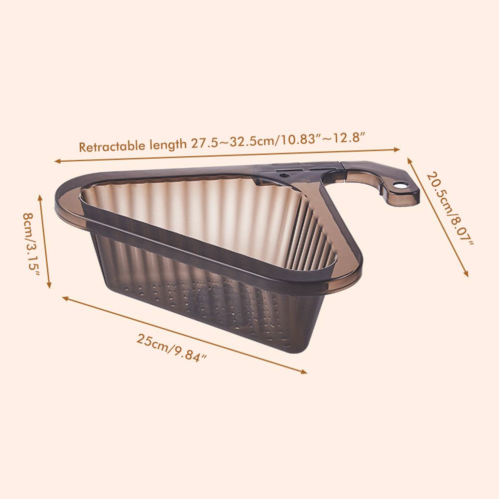Sink Strainer Basket Triangular Corner Kitchen Sink Strainer Punch Free Sink view 2