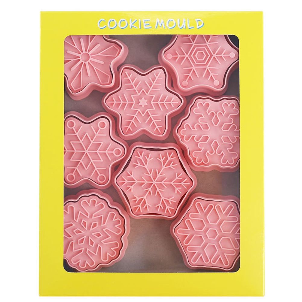 8Pcs/10Pcs 3D Biscuit Cutters Christmas Biscuit Mould Baking Mould Hand Press view 10