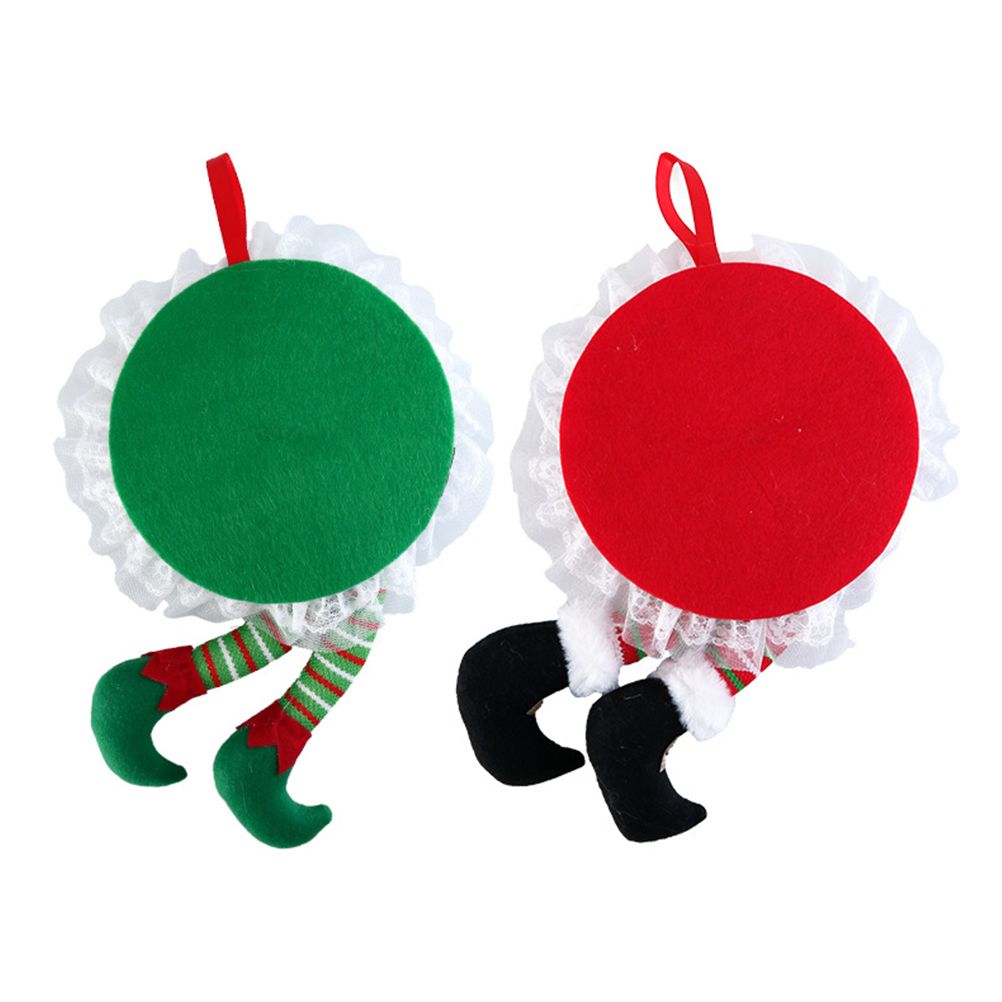 Christmas Wreath Hanging Elf Legs Wreath Front Door Ornaments Christmas Tree view 9