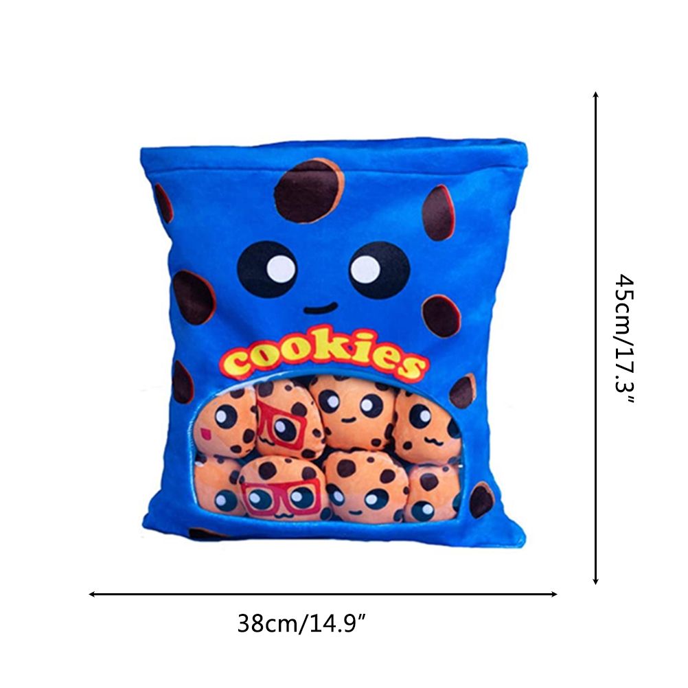 Cheese Puff Plush Toy Soft Cheesy Puff Plush Toy Puff Balls Cute Snack Filled view 2
