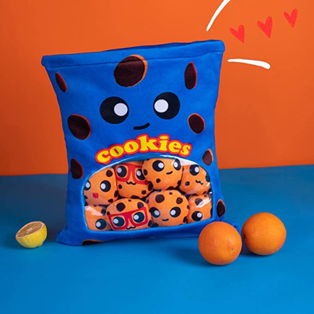 Cheese Puff Plush Toy Soft Cheesy Puff Plush Toy Puff Balls Cute Snack Filled view 4