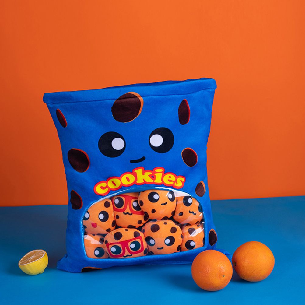 Cheese Puff Plush Toy Soft Cheesy Puff Plush Toy Puff Balls Cute Snack Filled view 9