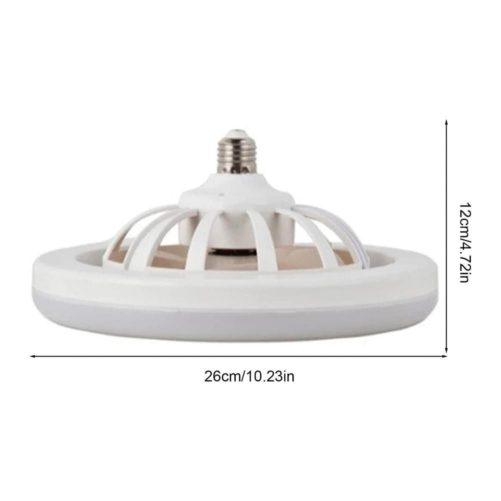 Ceiling Fans with Lighting 30W Dimmable Fan Lamp Modern Smart E27 Lamp Head view 4