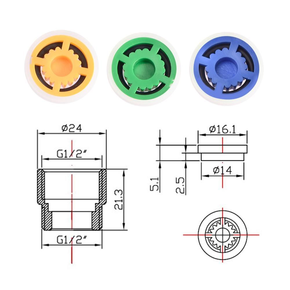 Shower Flow Limiter with 1/2 Thread Diameter Shower Water Saving for Shower view 2