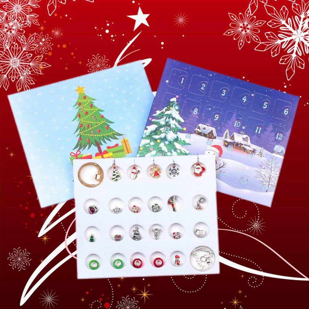 Christmas Advent Calendar DIY Charm Bracelet Making Kit for Kids 24 Days view 8