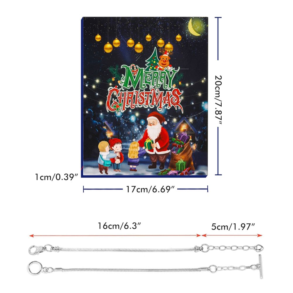 Christmas Advent Calendar DIY Charm Bracelet Making Kit for Kids 24 Days view 2
