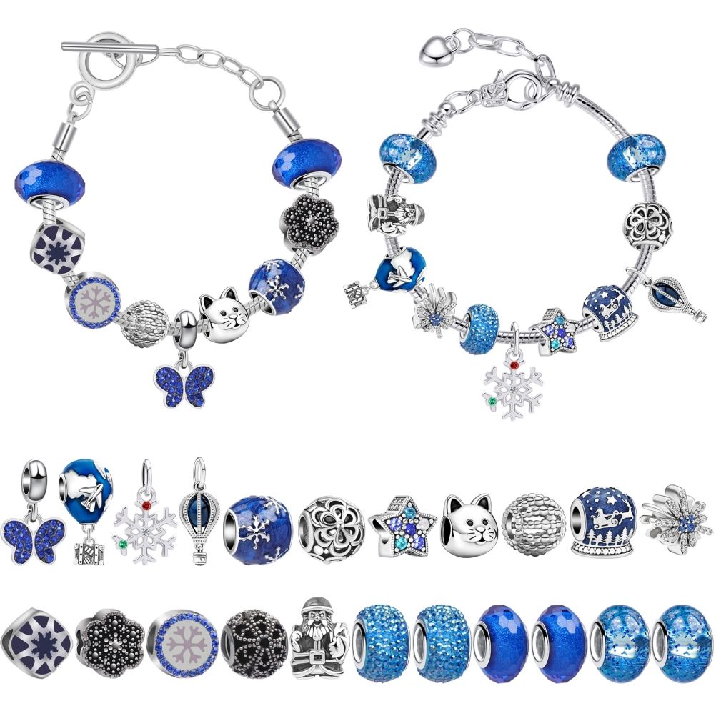 Christmas Advent Calendar DIY Charm Bracelet Making Kit for Kids 24 Days view 3