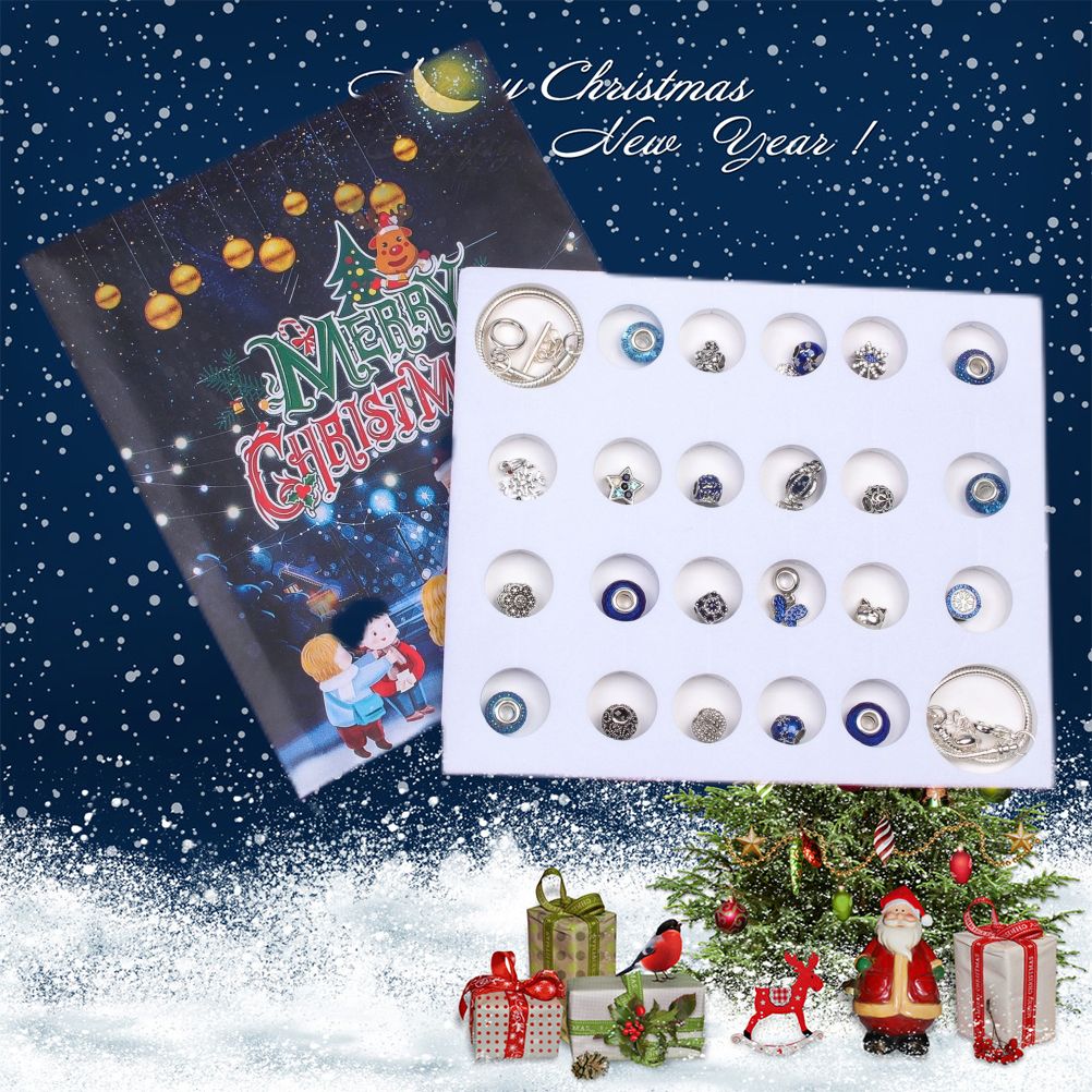 Christmas Advent Calendar DIY Charm Bracelet Making Kit for Kids 24 Days view 6