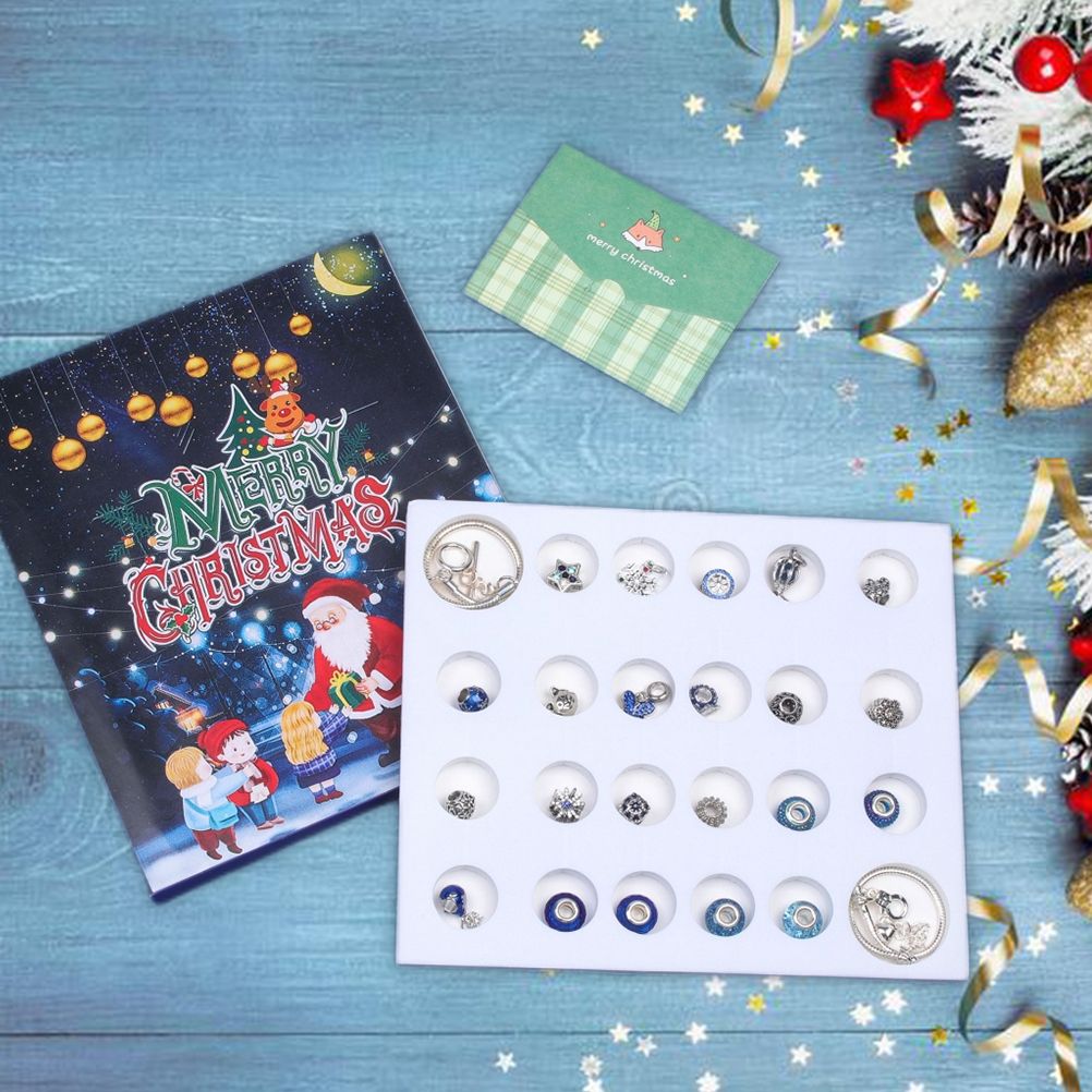 Christmas Advent Calendar DIY Charm Bracelet Making Kit for Kids 24 Days view 7