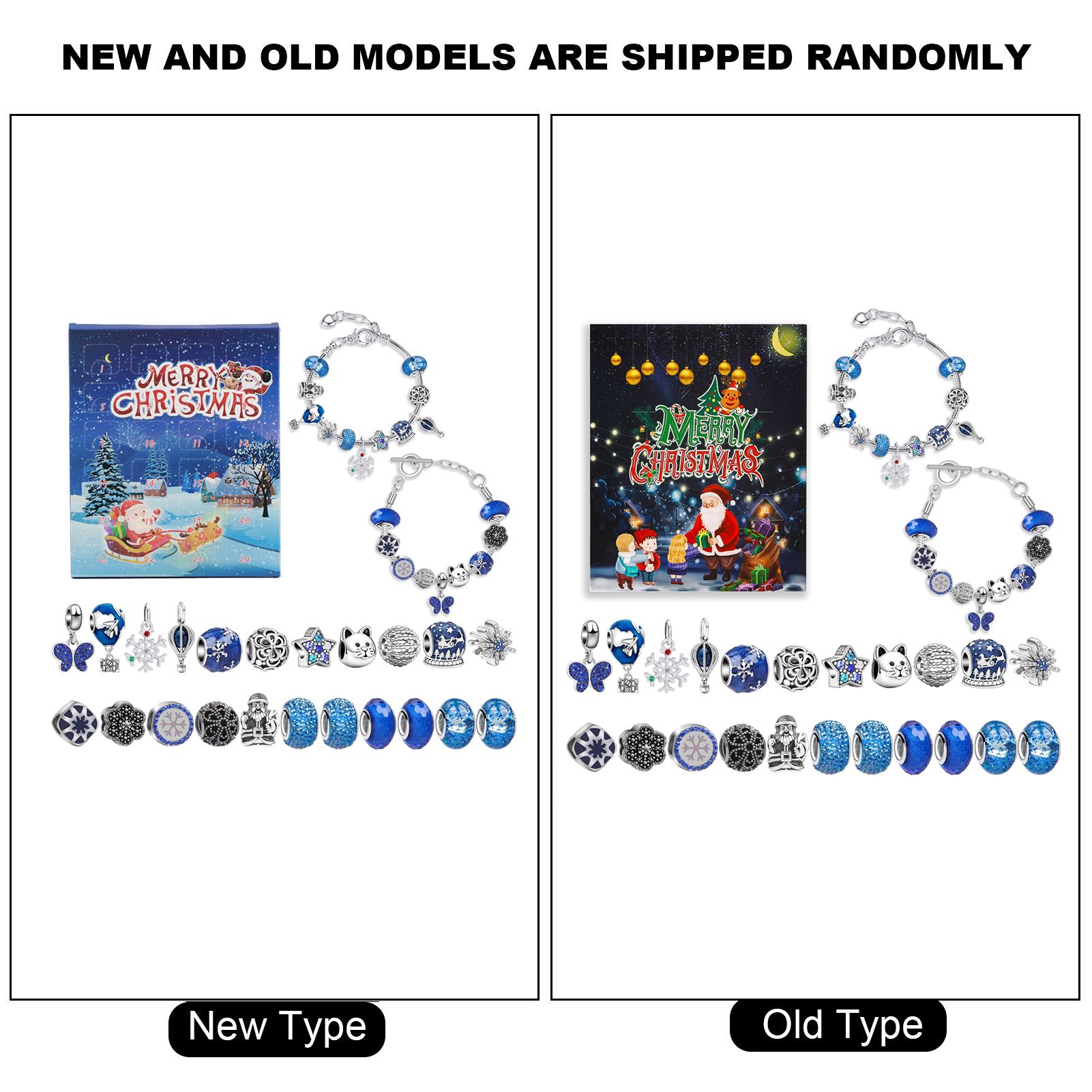 Christmas Advent Calendar DIY Charm Bracelet Making Kit for Kids 24 Days view 12