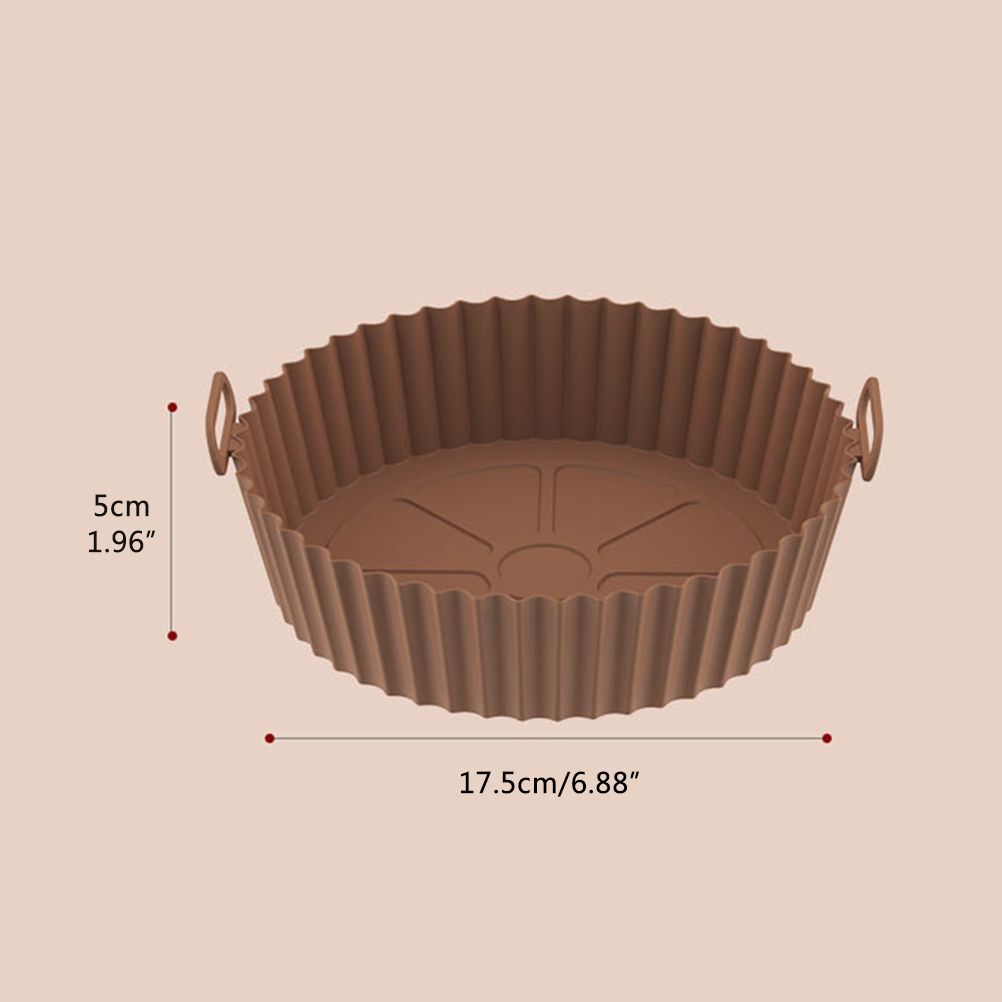 Air Fryer Silicone Pots Reusable Silicone Air Fryer Liner Basket High view 2