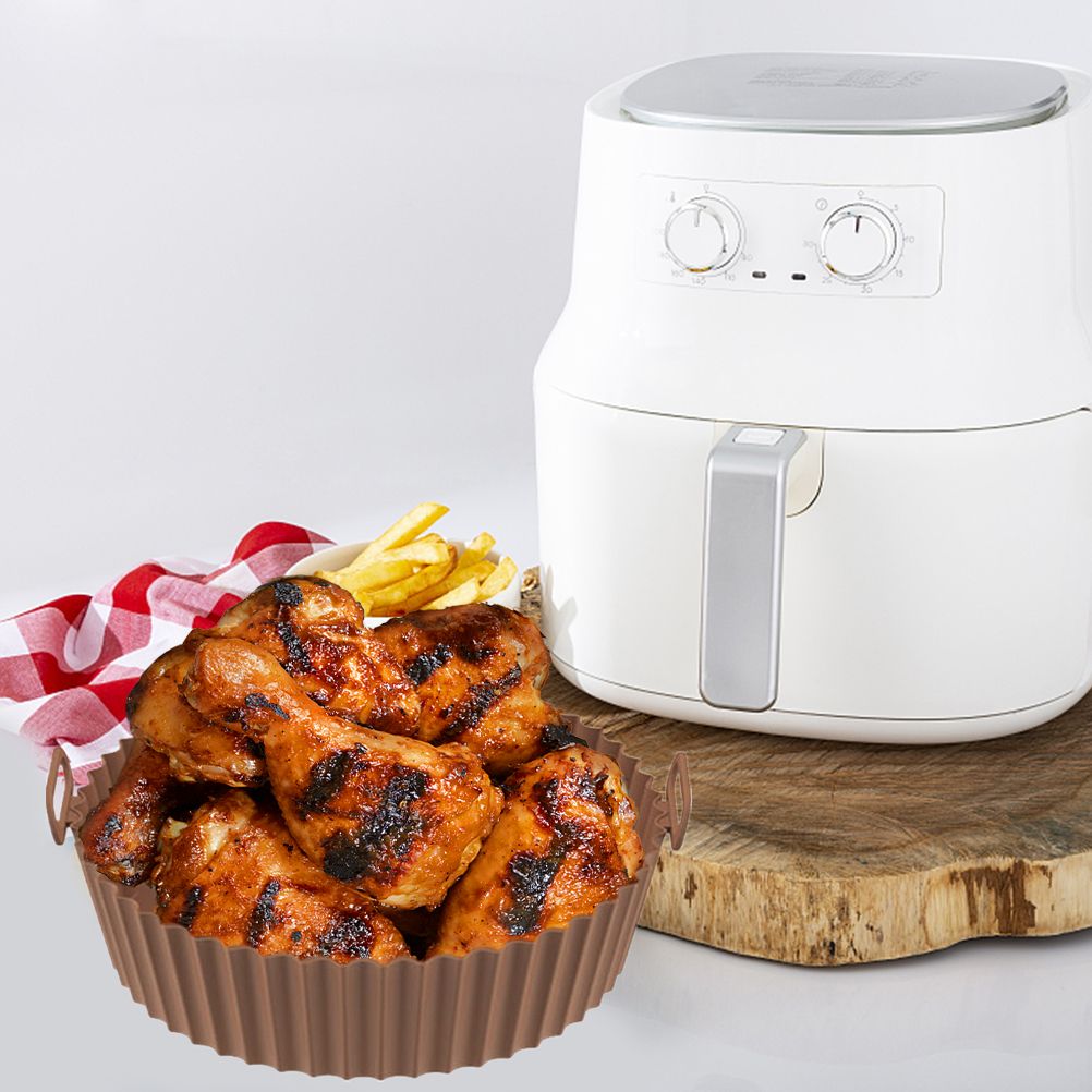 Air Fryer Silicone Pots Reusable Silicone Air Fryer Liner Basket High view 3