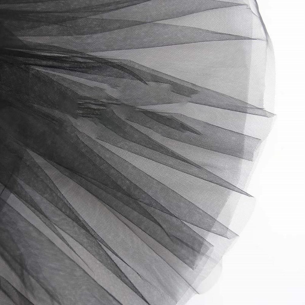 4Pcs Girls Halloween Cosplay Costume Dress Up Dress Black Mesh Skirt with view 5