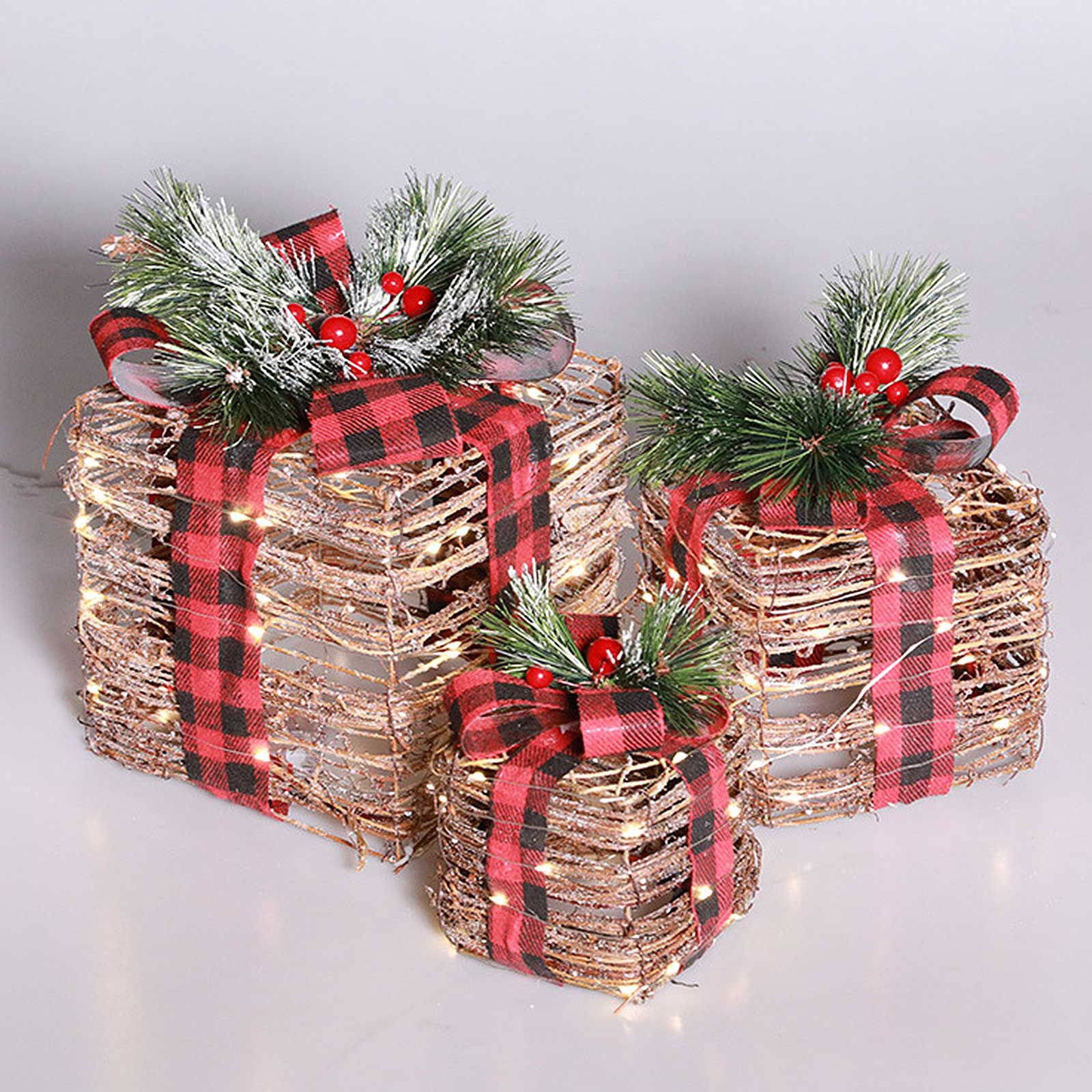 Christmas Decoration Gift Box Courtyard Decoration Window Decoration Props view 3