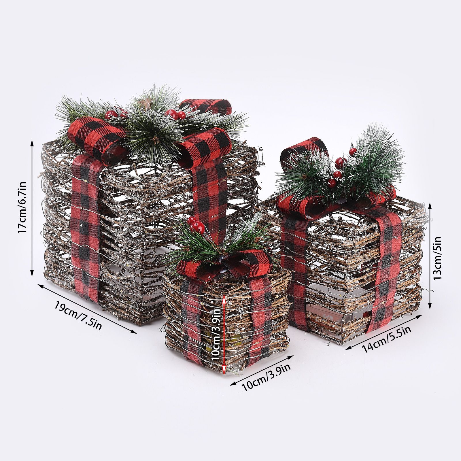 Christmas Decoration Gift Box Courtyard Decoration Window Decoration Props view 10