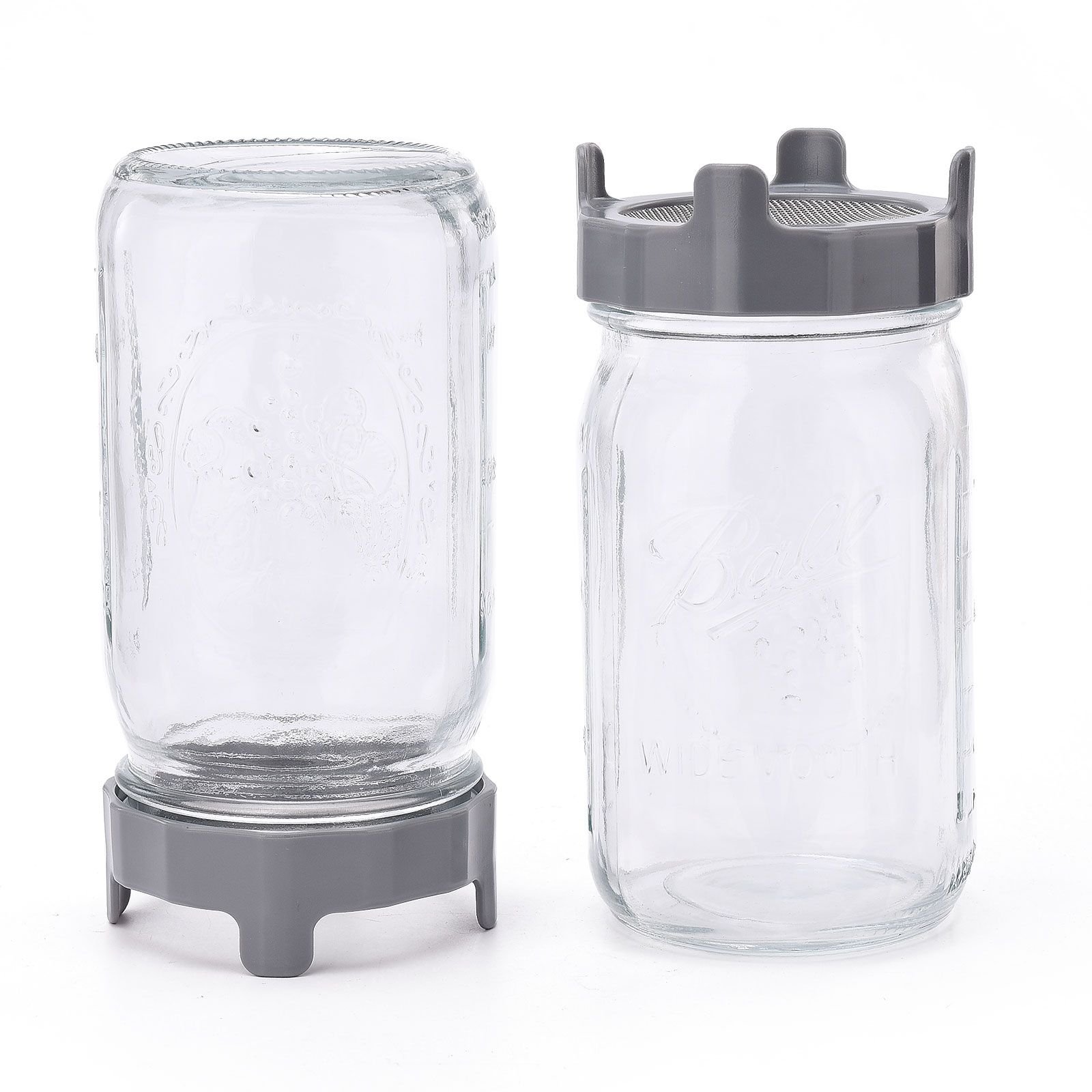ABS Sprout Lid with Stainless Steel Screen for Wide Mouth Mason Jars view 6