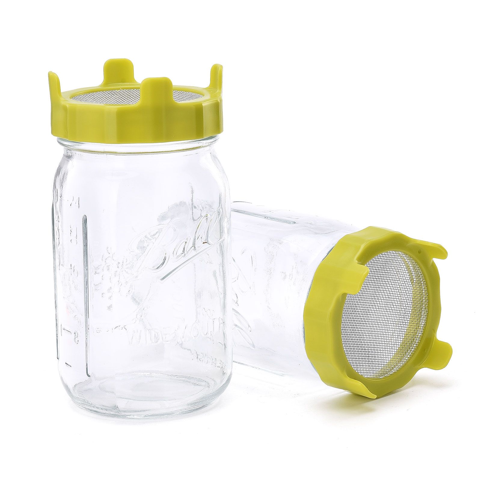 ABS Sprout Lid with Stainless Steel Screen for Wide Mouth Mason Jars view 6