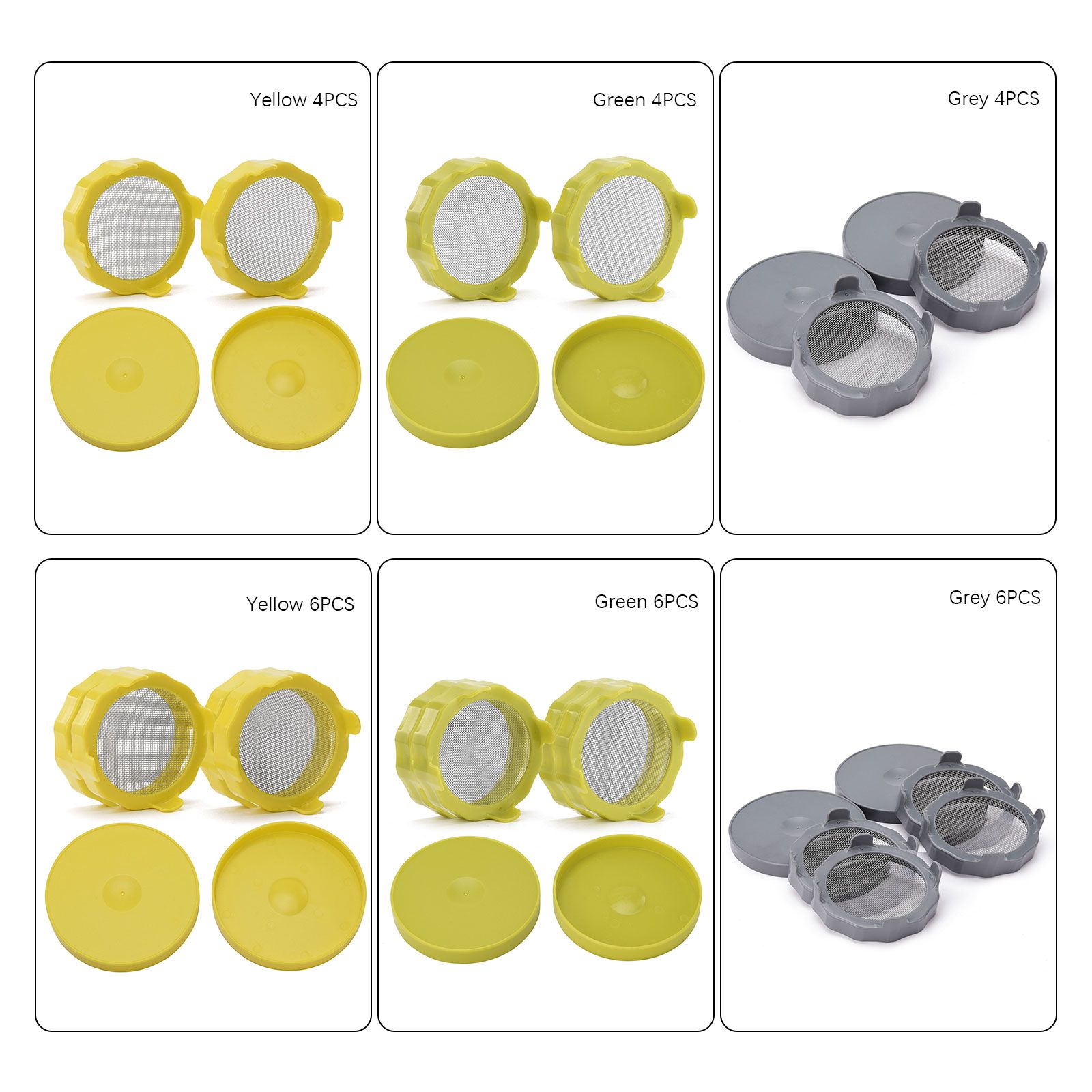 ABS Sprout Lid with Stainless Steel Screen for Wide Mouth Mason Jars view 15