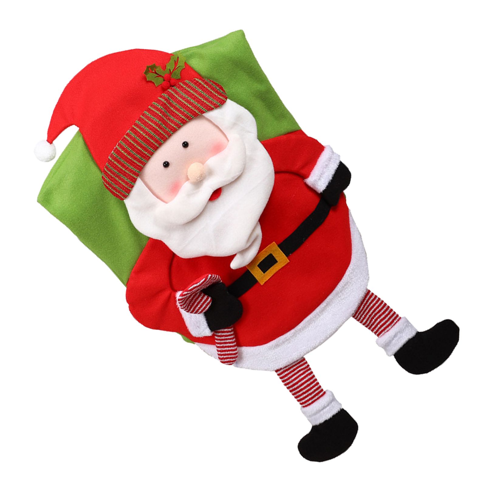 Christmas Decoration Chair Festival Cover Chair Cover Ornament Dinner Decor view 2
