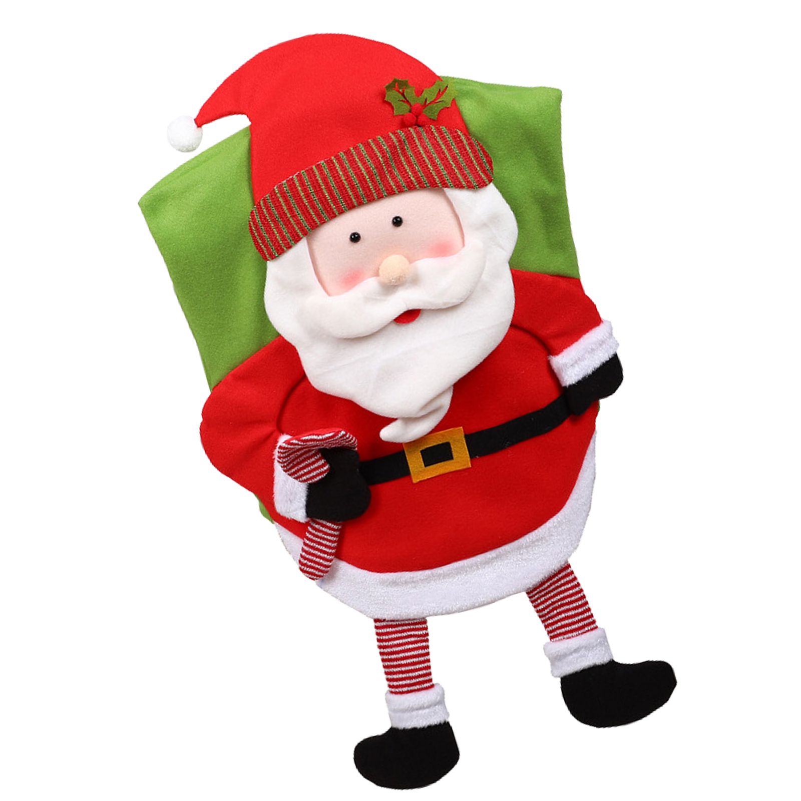 Christmas Decoration Chair Festival Cover Chair Cover Ornament Dinner Decor view 3