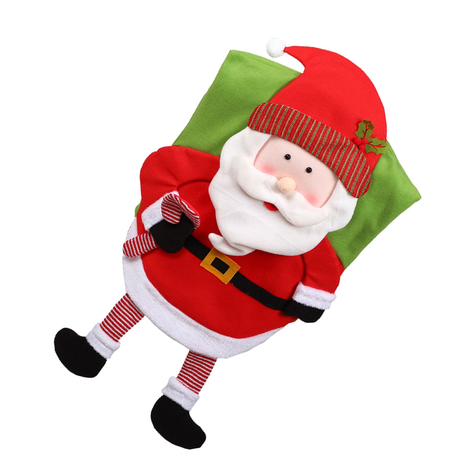 Christmas Decoration Chair Festival Cover Chair Cover Ornament Dinner Decor view 4