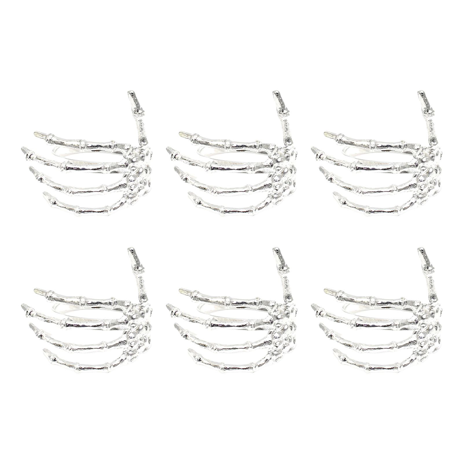 Wine Tableware Halloween Napkin Buckle Ghost Hand Napkin Ring Alloy Napkin