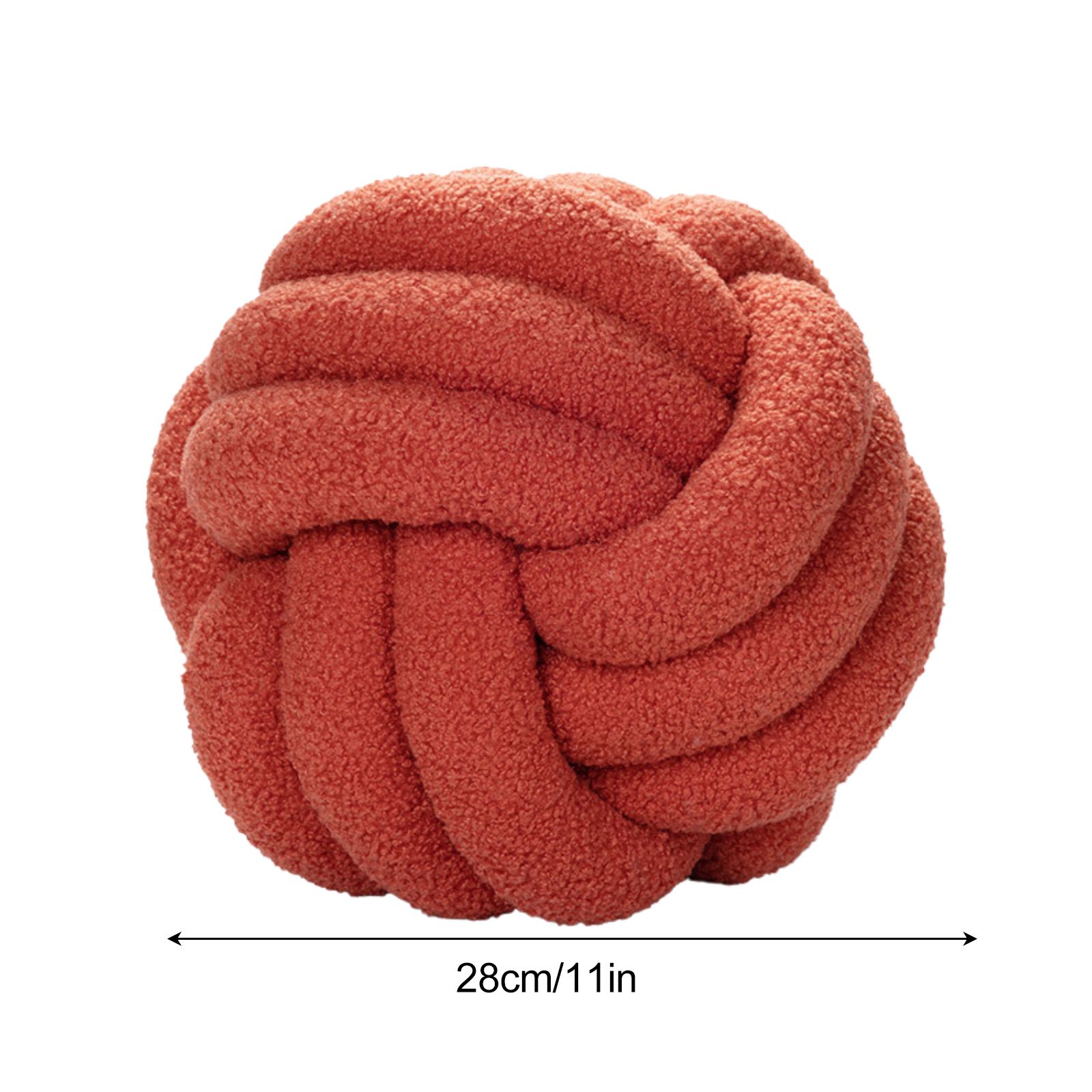 Knot Pillow Exquisite Soft Warm Beautiful Knotted Plush Pillow for Home Car view 4