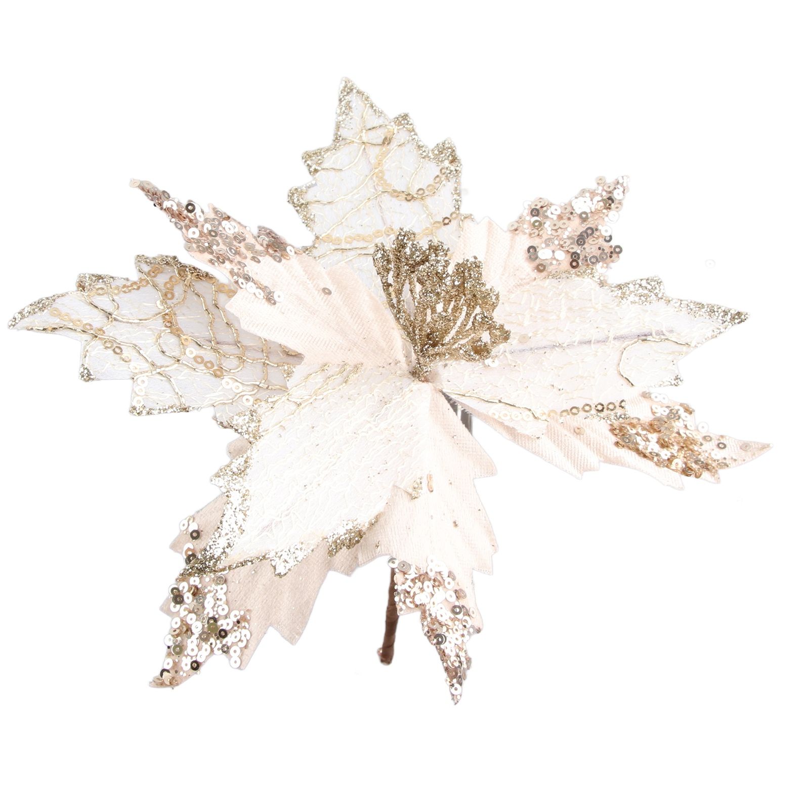Christmas Flower Simulation Christmas Tree Decoration Christmas Glitter Flower view 5