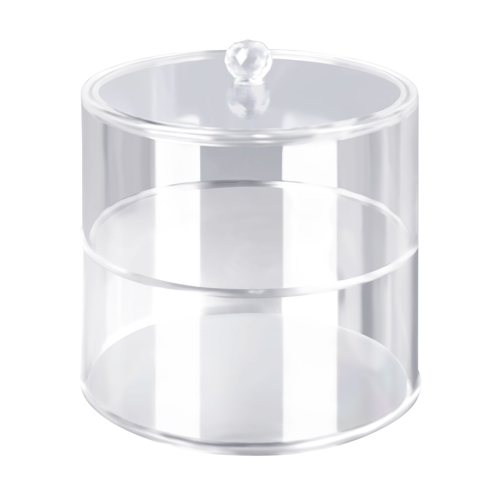 Acrylic Belt Organizer 2 Tiers Transparent 5.5in Diameter Strong Light Belt