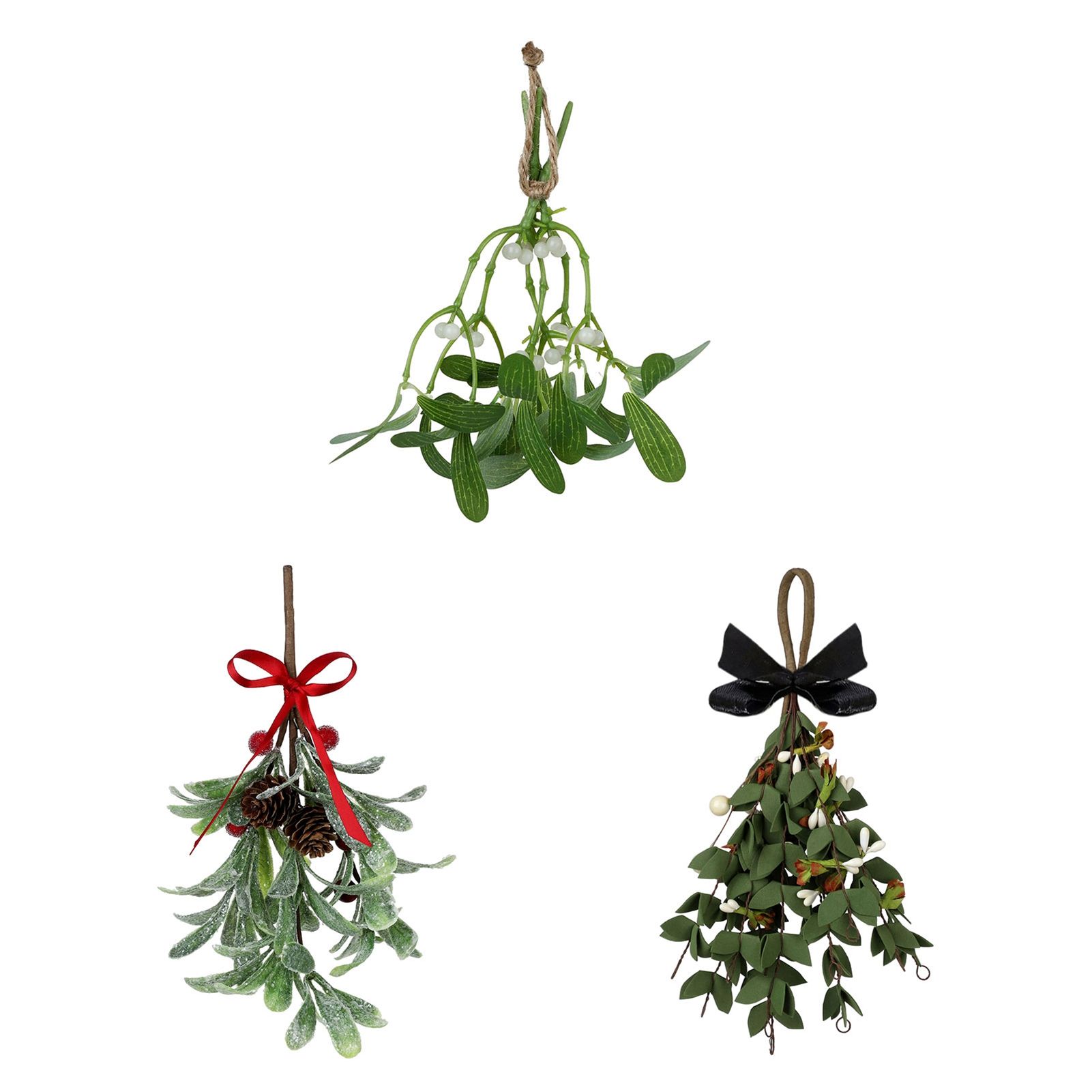 Artificial Mistletoe Leaves Christmas Decoration view 2