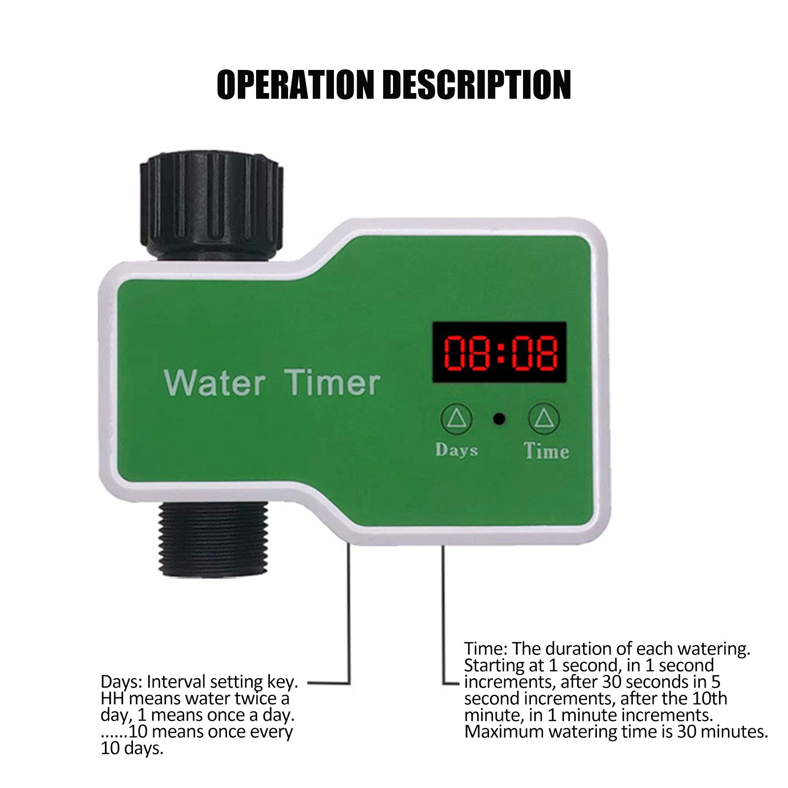 Automatic Flower Waterer Solenoid Valve Timer Garden Irrigation Spraying view 10