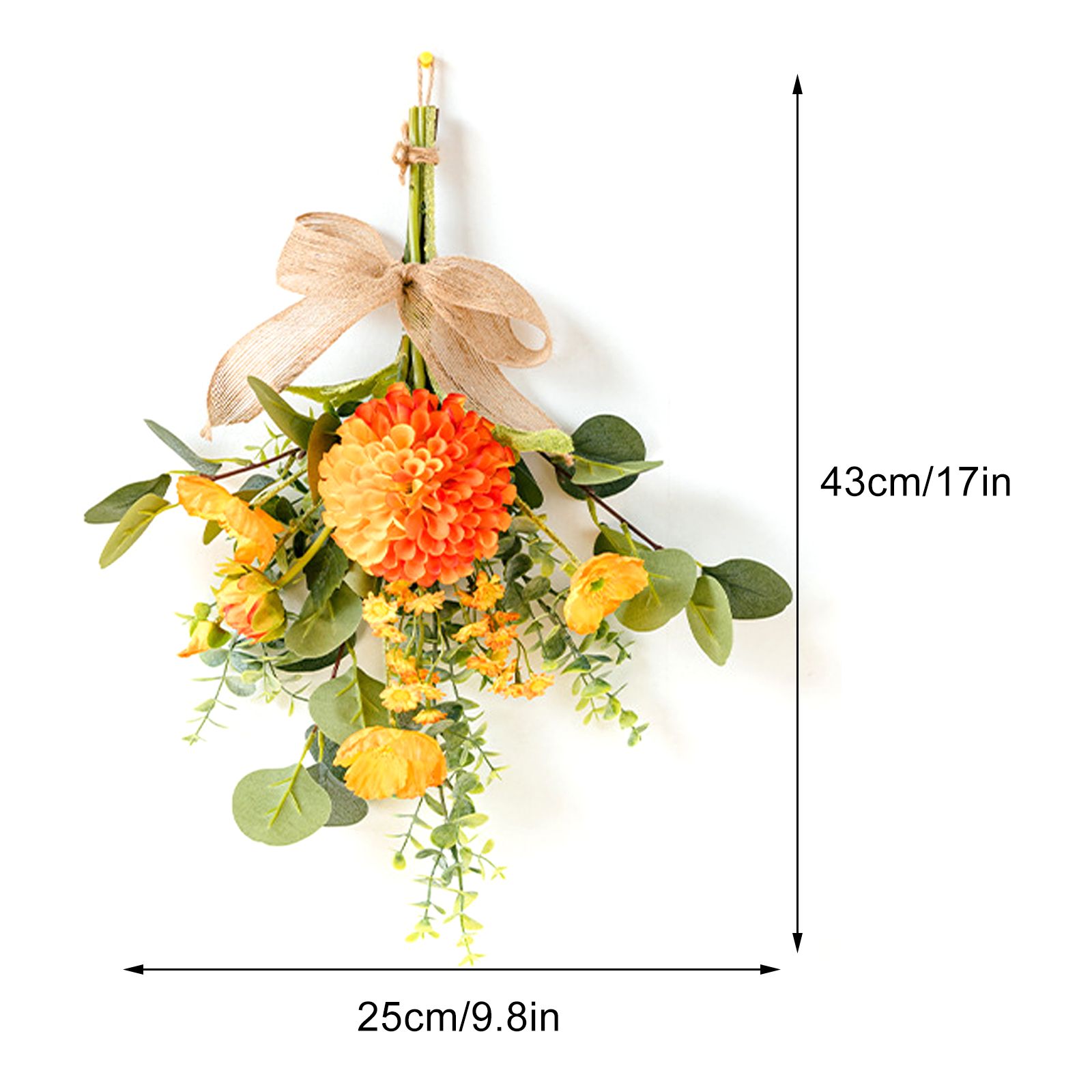 Wall Hanging Artificial Bouquet Lifelike False Flower Bouquet for Wedding view 2