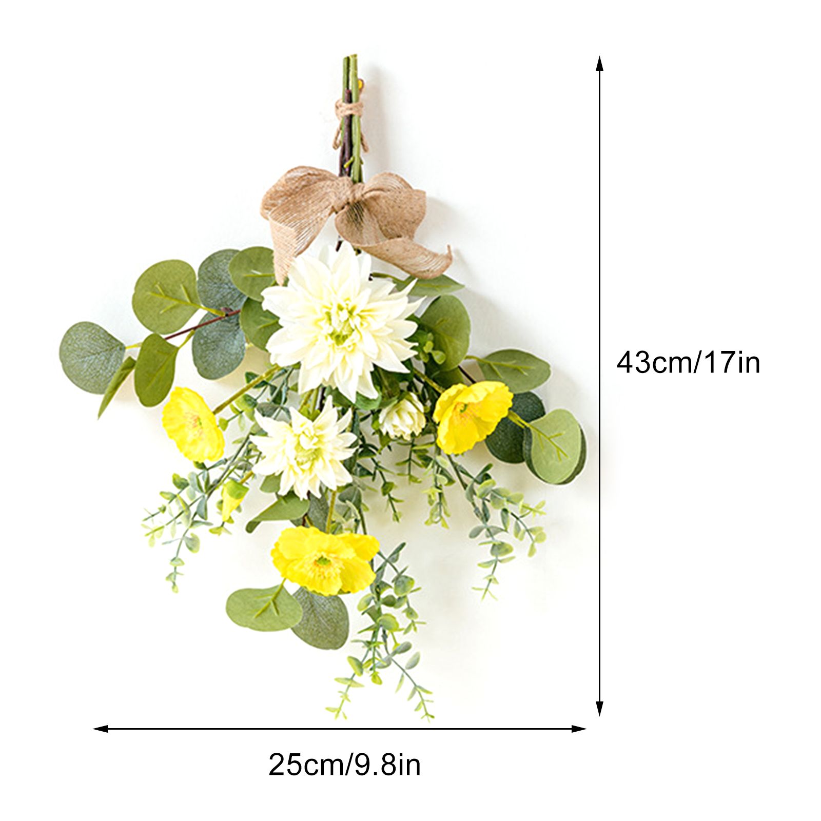 Wall Hanging Artificial Bouquet Lifelike False Flower Bouquet for Wedding view 3