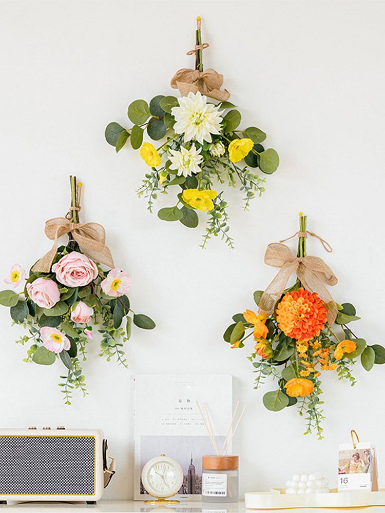 Wall Hanging Artificial Bouquet Lifelike False Flower Bouquet for Wedding view 8
