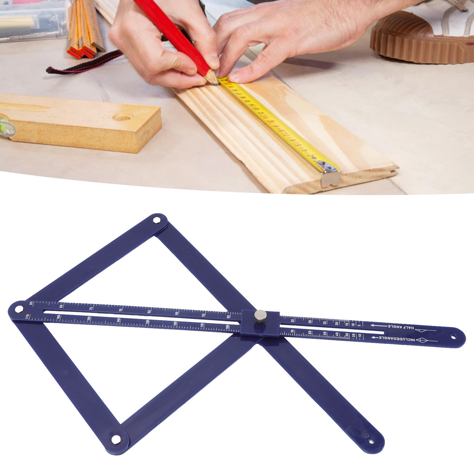 Corner Angle Finder Plastic Multifunctional Adjustable Precise Angle view 11
