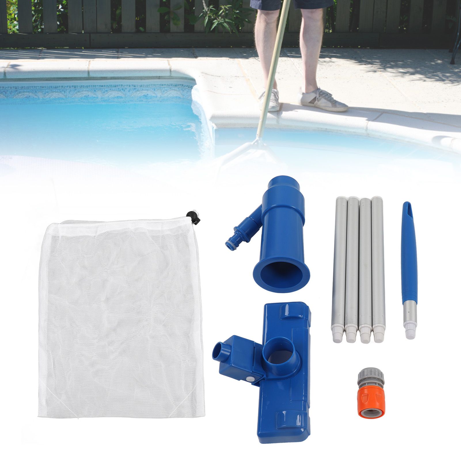 Pool Spa Jet Vacuum Cleaner Portable Pool Vacuum Jet Cleaner with Brush view 11