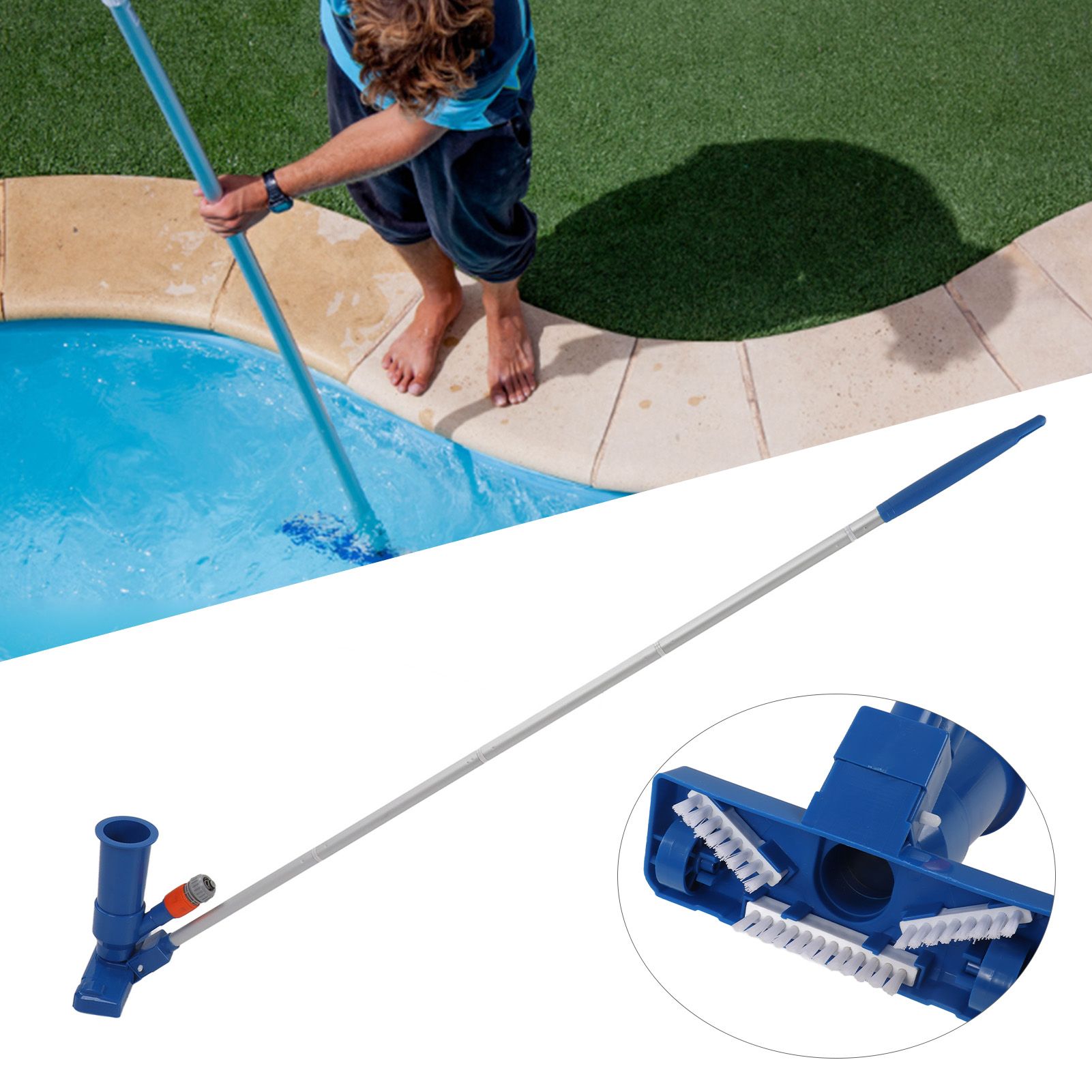 Pool Spa Jet Vacuum Cleaner Portable Pool Vacuum Jet Cleaner with Brush view 12