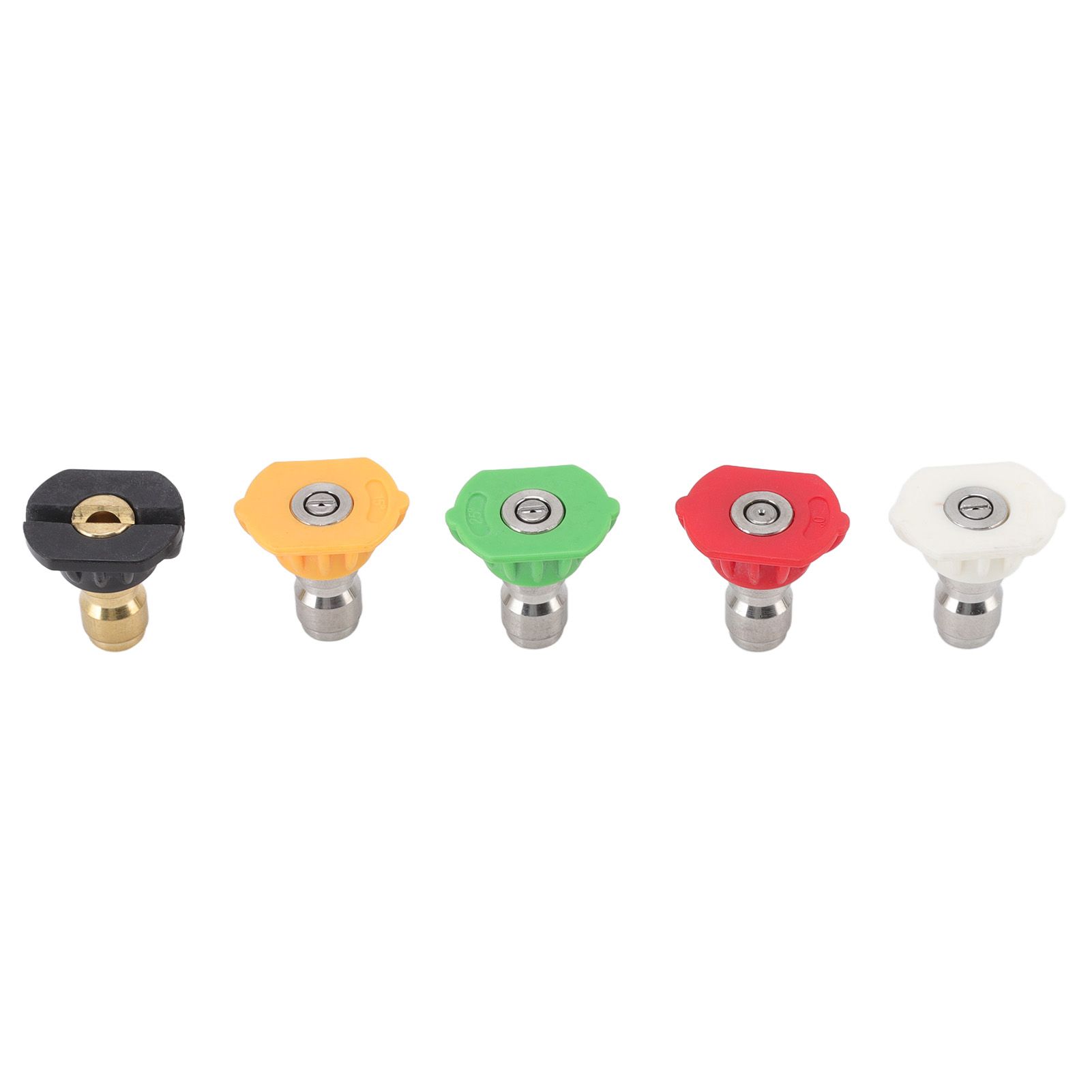 5PCS Pressure Washer Nozzle Big Fan Shape Power Washer Nozzle Tips Rinse Jet
