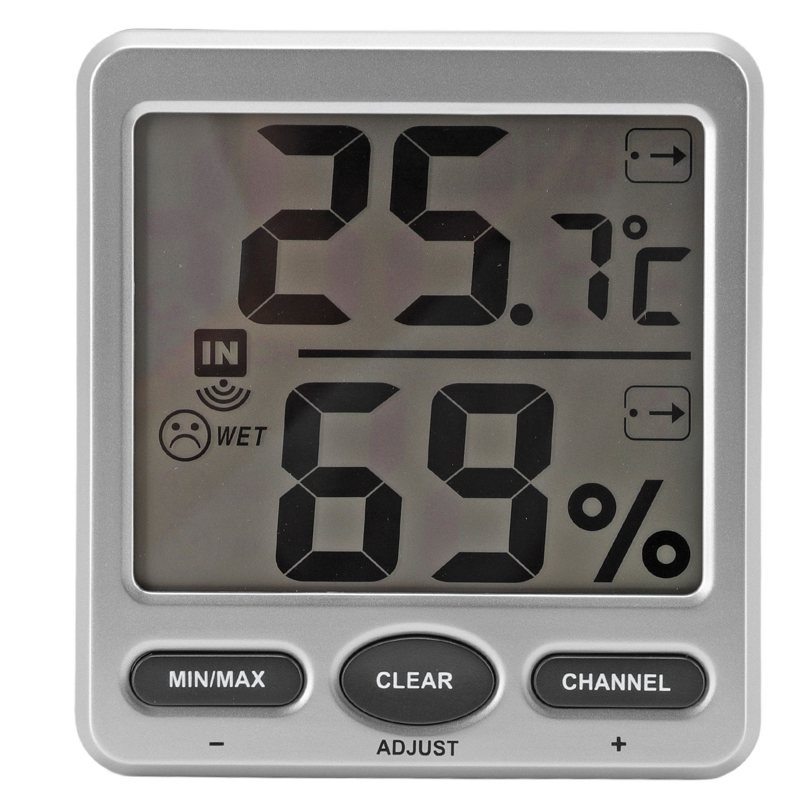 Room Thermometer Large Screen Comfort Level Indicator 24 Hours Record High — image 1