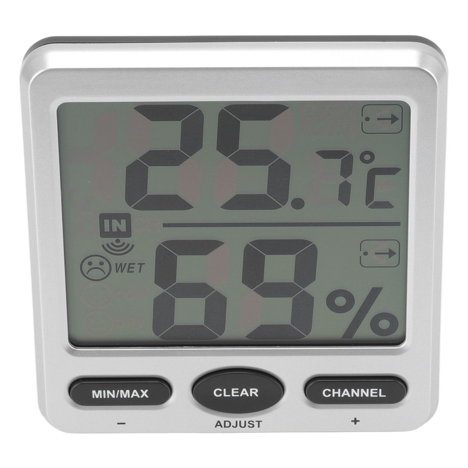 Room Thermometer Large Screen Comfort Level Indicator 24 Hours Record High view 3