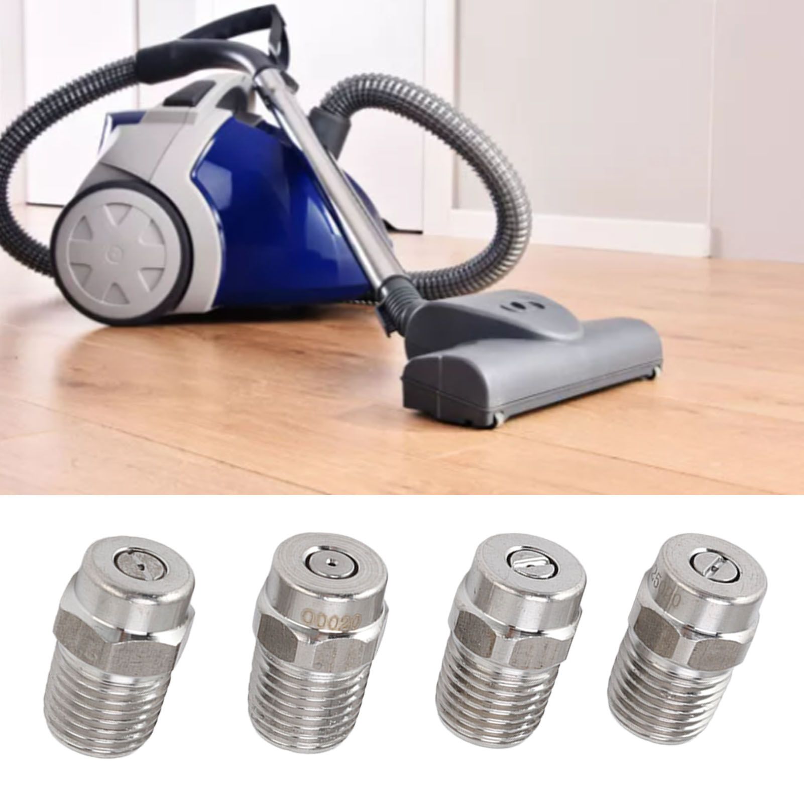 4Pcs Threaded Nozzles 22mm 304 Stainless Steel G1/4 External Thread Pressure view 12