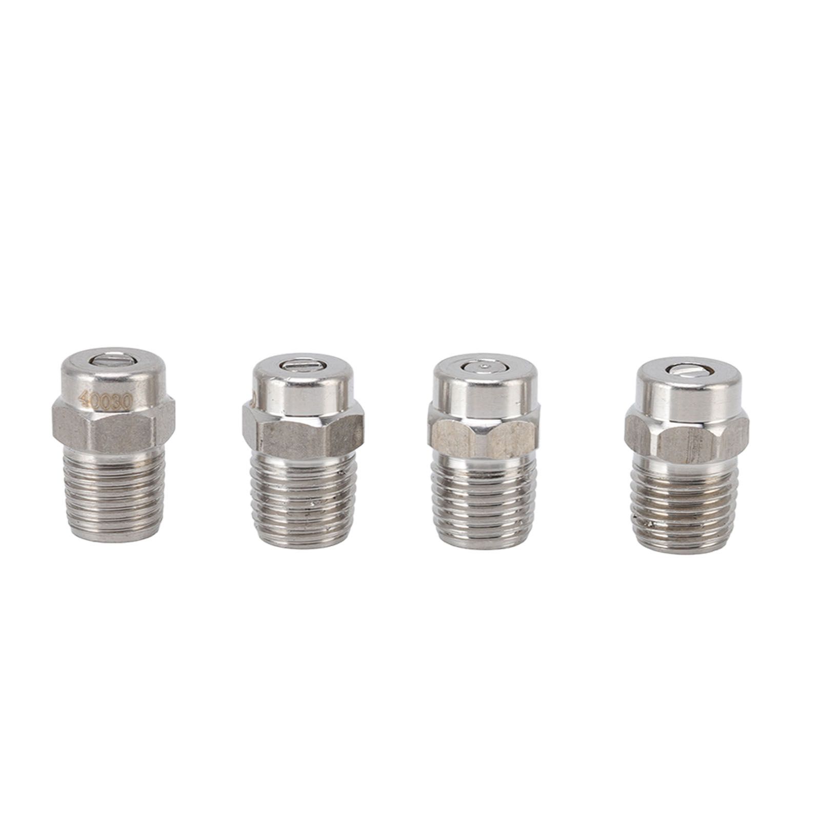 4Pcs Threaded Nozzles 22mm 304 Stainless Steel G1/4 External Thread Pressure
