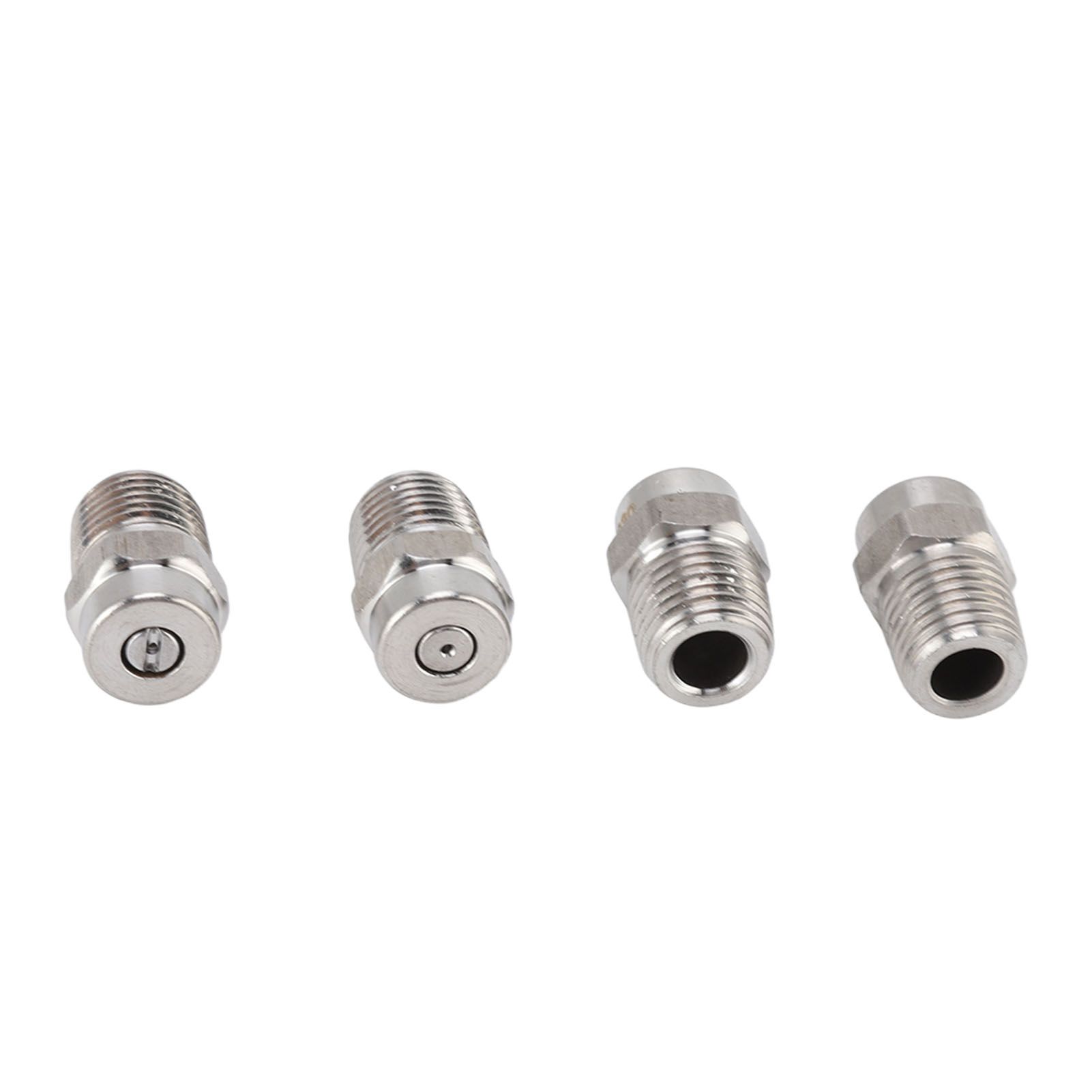 4Pcs Threaded Nozzles 22mm 304 Stainless Steel G1/4 External Thread Pressure view 6