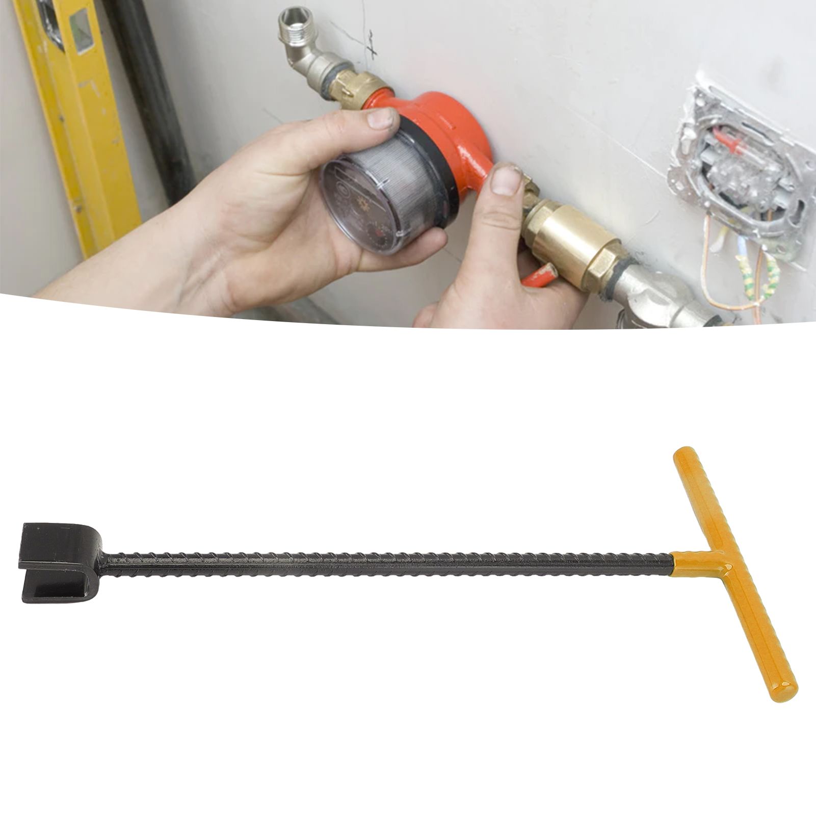 Steel Water Meter Key Wrench Multifunction T Handle Curb Key With 4 Way view 11