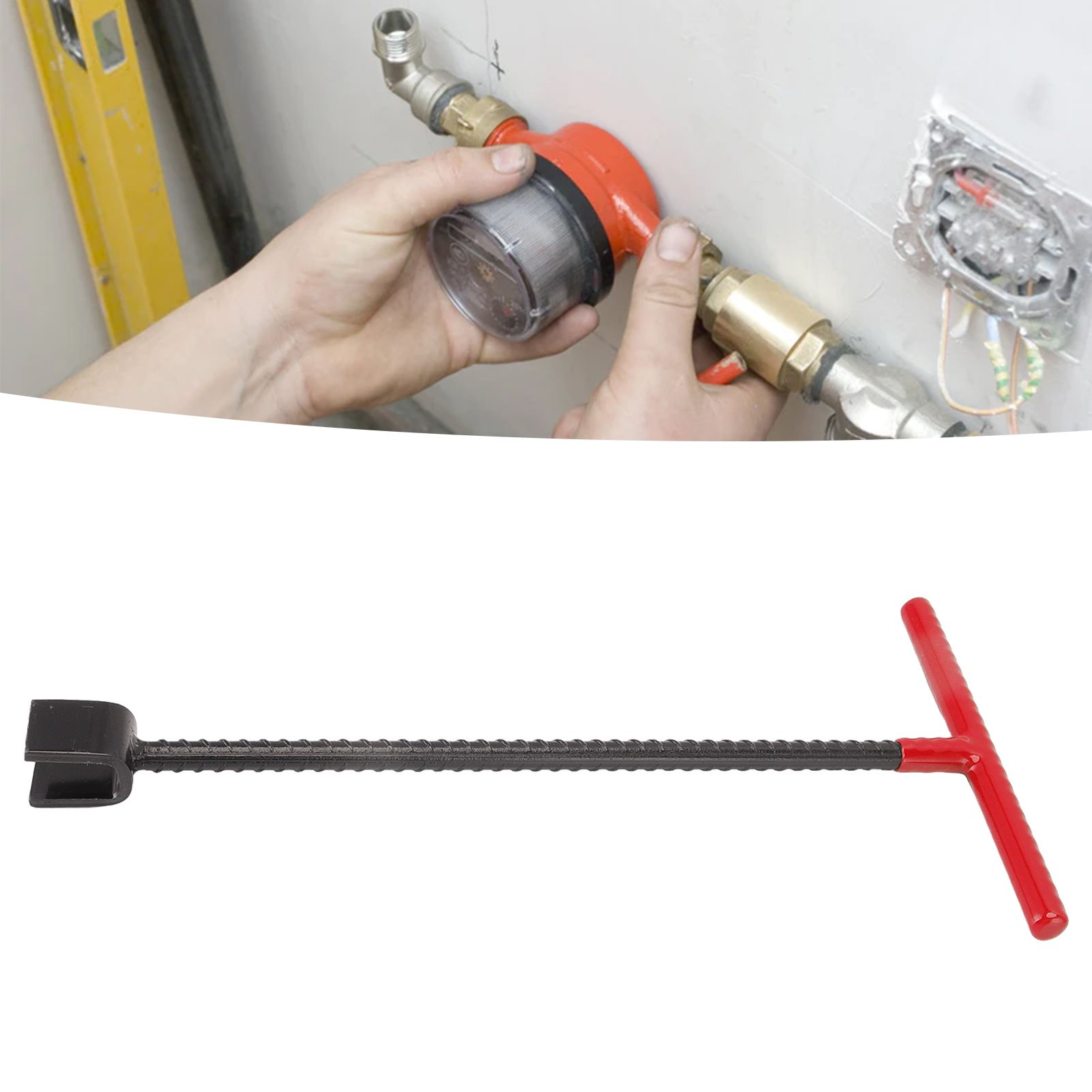 Steel Water Meter Key Wrench Multifunction T Handle Curb Key With 4 Way view 11