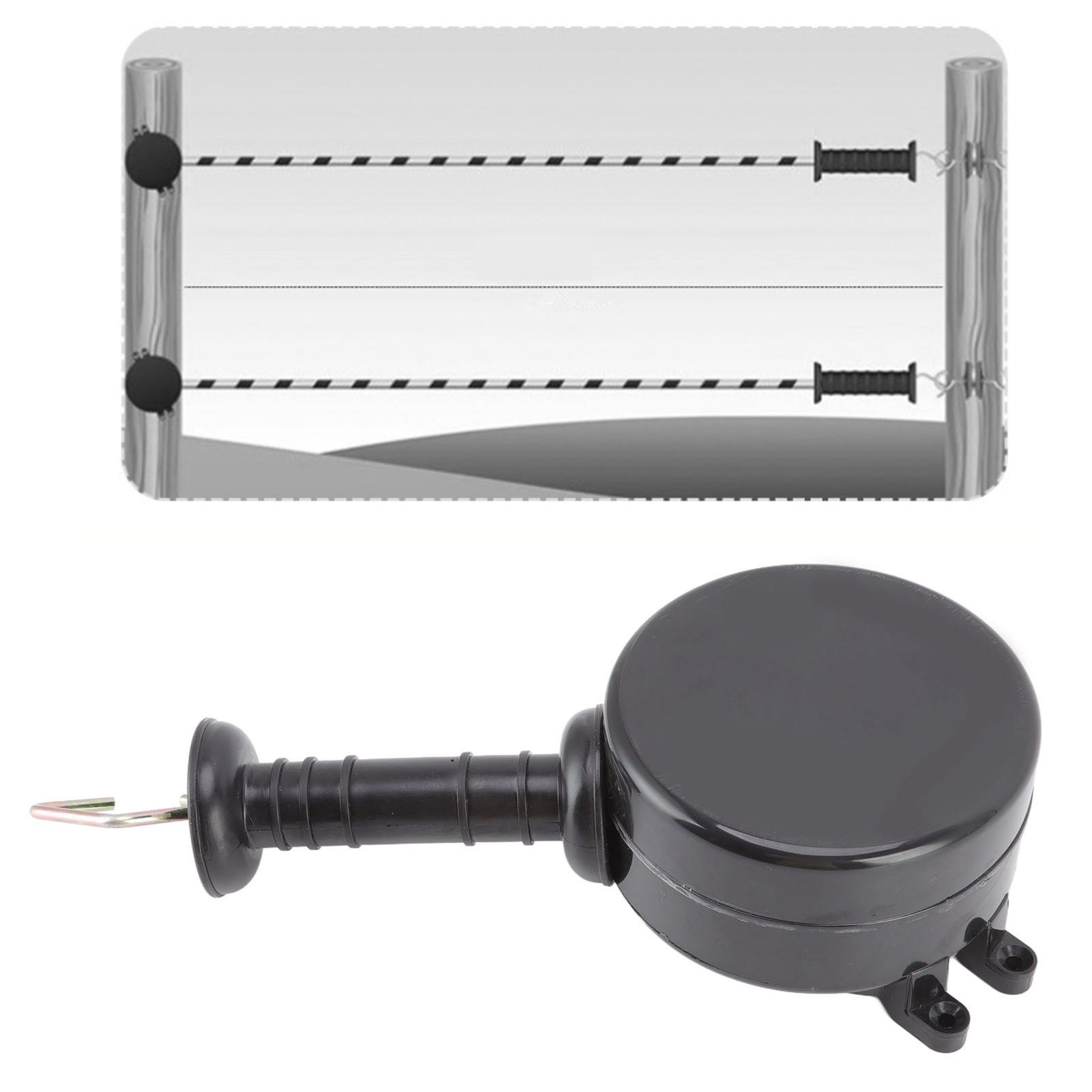 Electric Fence Gate Handle 5M Energizing Rope Retractable Fence Gate Insulated view 11
