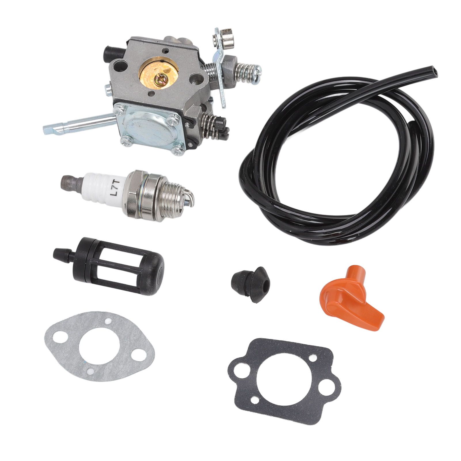 Trimmer Carburetor Replacement 4126 120 0600 Fuel Line Spark Plug and Filter view 3
