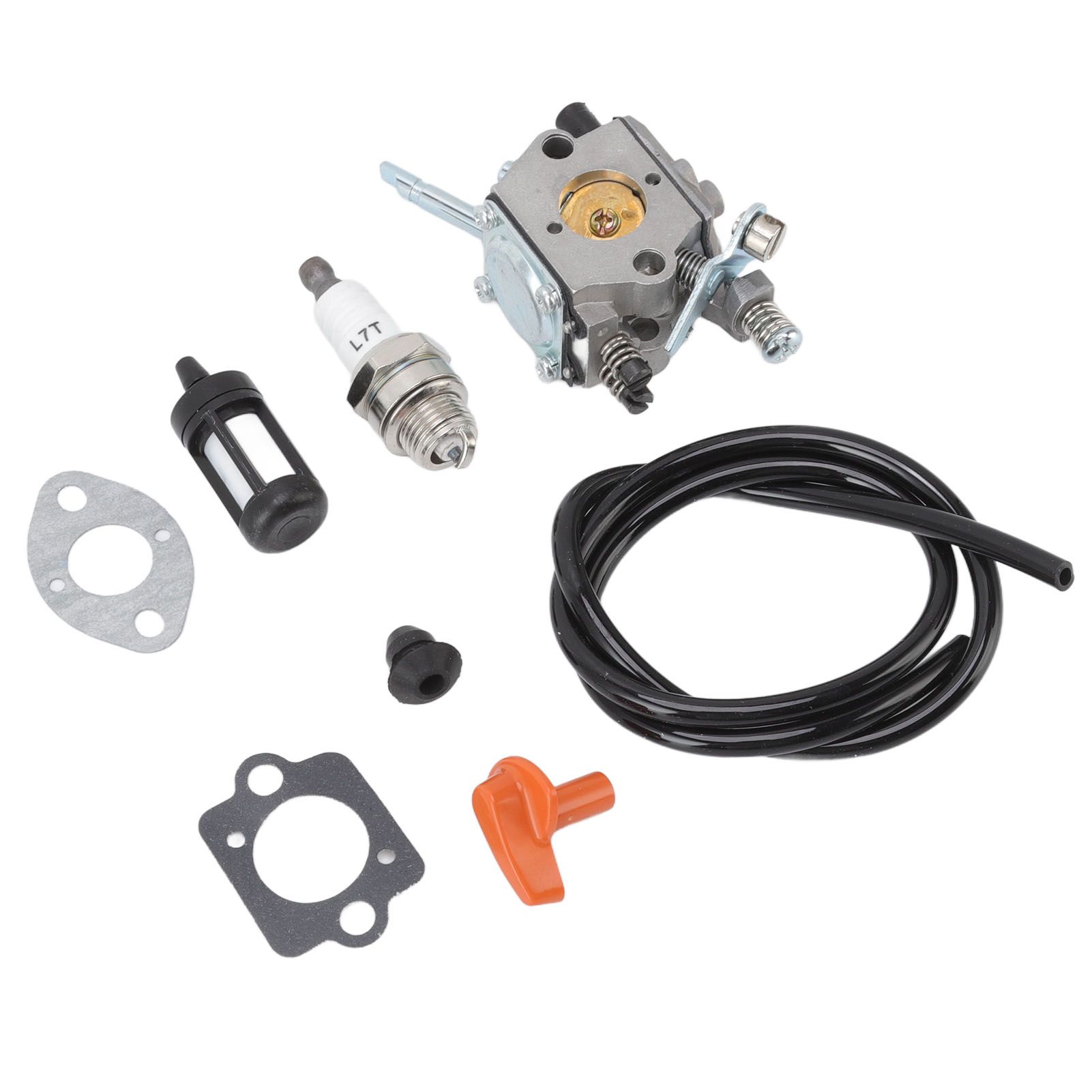 Trimmer Carburetor Replacement 4126 120 0600 Fuel Line Spark Plug and Filter view 4