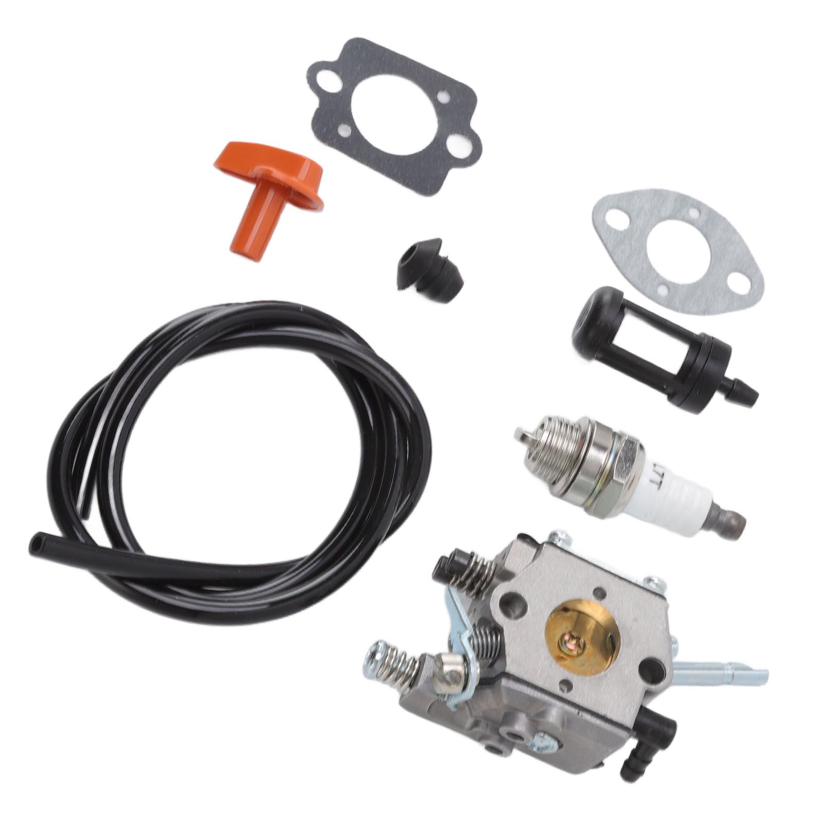 Trimmer Carburetor Replacement 4126 120 0600 Fuel Line Spark Plug and Filter view 7