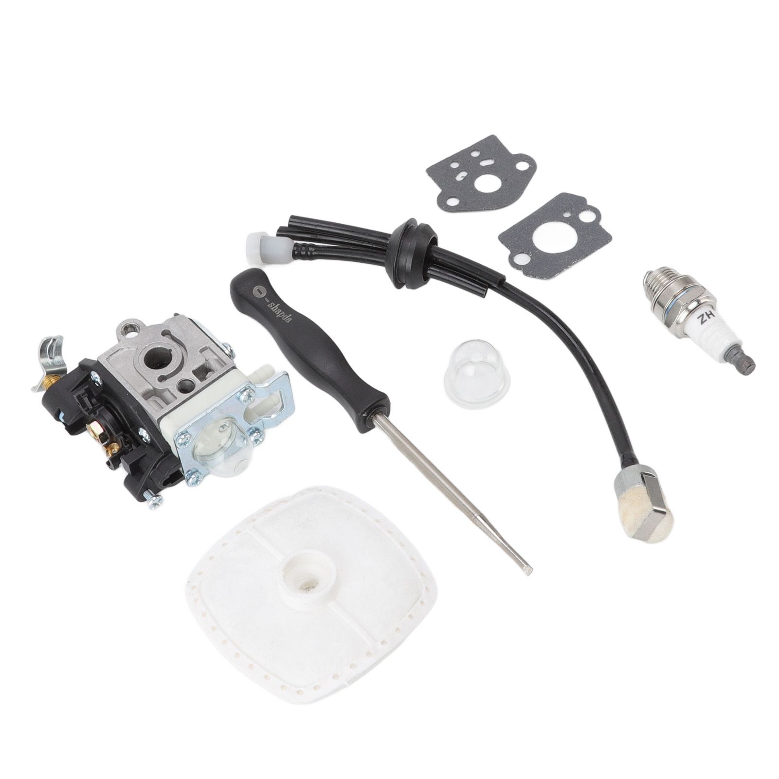 Leaf Blower Carburetor Kit Gasket Primer Bulb Cover Fuel Line Assembly Filter view 2